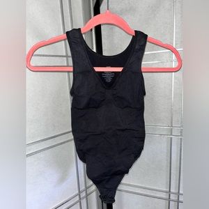 SKIMS Seamless Sculpt Tank Thong Bodysuit in Onyx